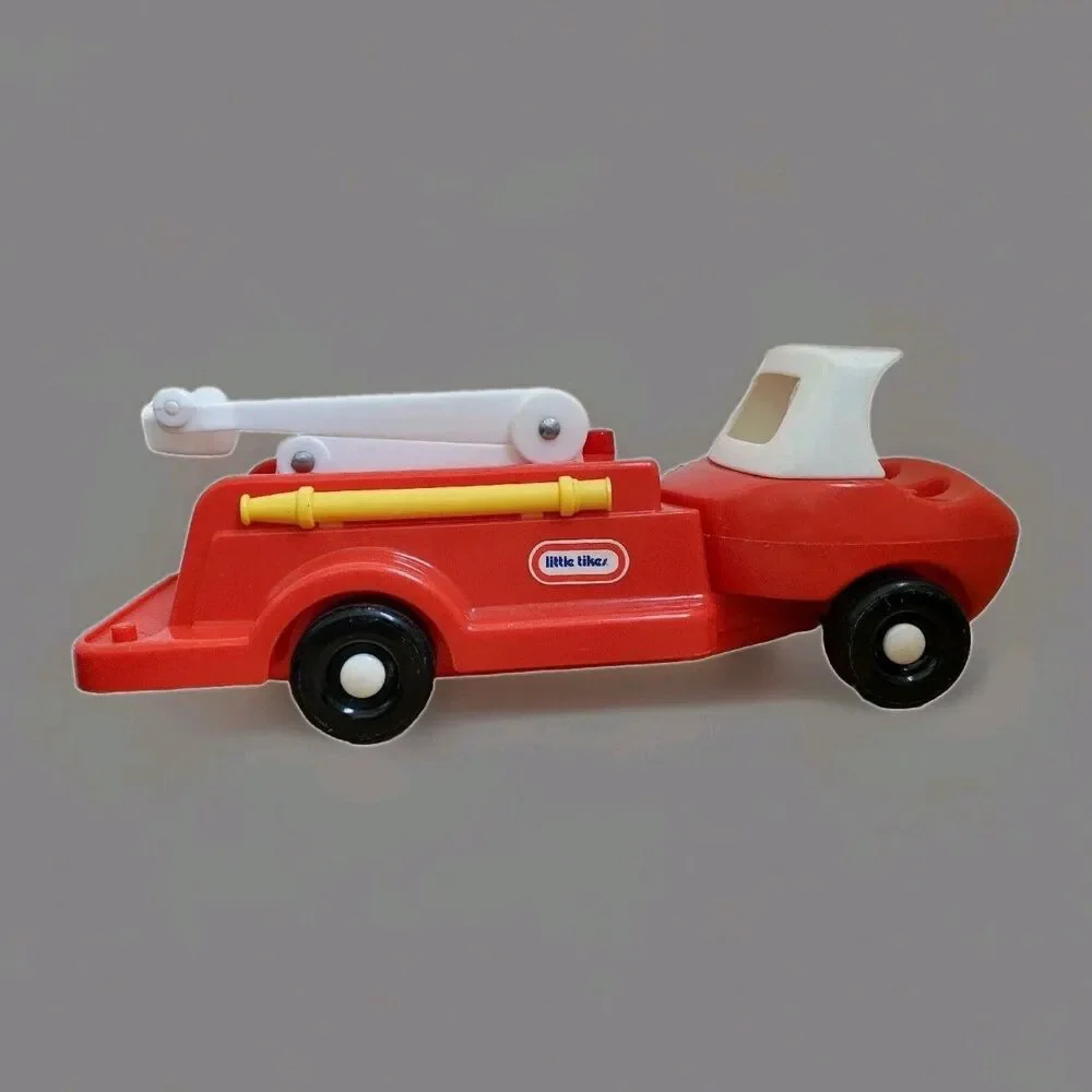 Little Tikes Toddler Tots Fire Truck Red White Fire Engine Vintage Toy USA 90s